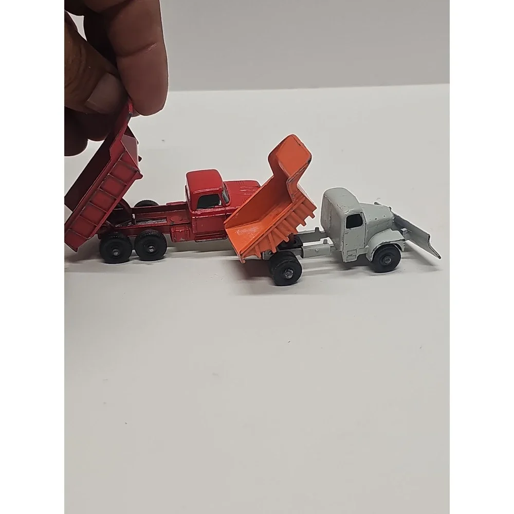 Matchbox Lesney Vintage  Job Lot Crane #30-BP #25-Dump Truck #48 Snow Plow #16